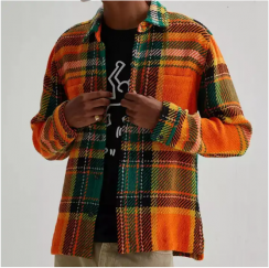 Mens Fashion Plaid Shirt