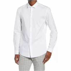 Mens 100% Cotton Dress Shirts Button up Shirt