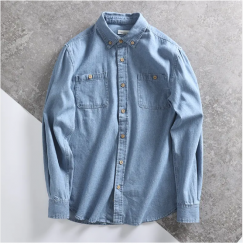 Long Sleeve Denim Shirt for Men