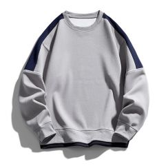 4 Pks Mens Long Sleeve Crew Neck Color Patchwork Sweatshirt