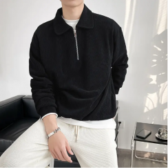 2 Pks Mens fashion Vintage Loose Casual Polo Shirt