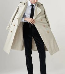 Spring Double Breasted Slim Trench Coat