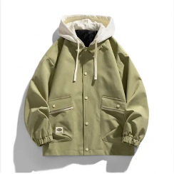 6 Pks Mens Fake Two Piece Hooded Jacket